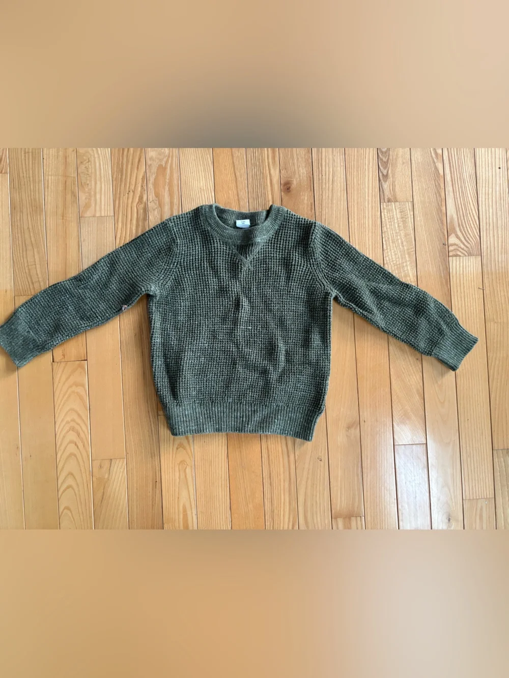Baby GAP Olive Green Knit Crewneck Sweater